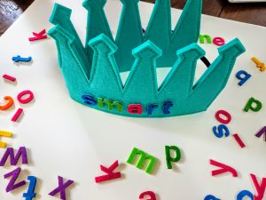 Crown Colorful Write Letters Message