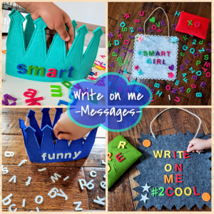 Write Letterboard and Message Crown for Kids