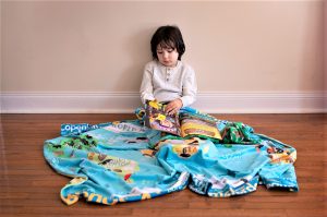 Learn Continents Oceans Geography Blanket World