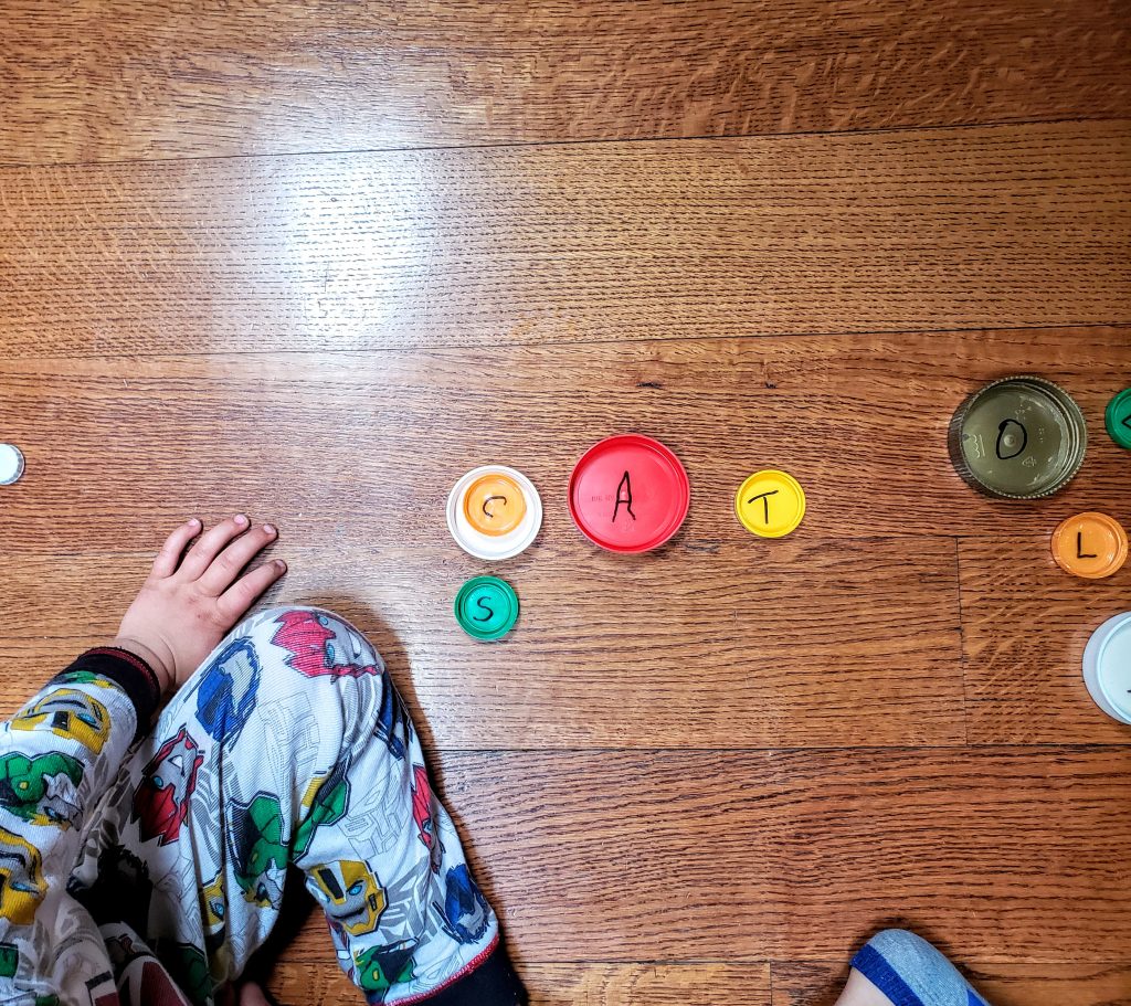 bottle cap recycled letters alphabet